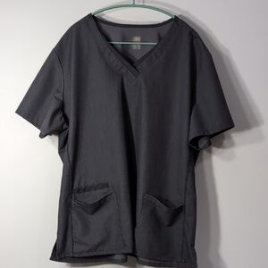 Matrix | Pro Dark Gray Short Sleeve V-Neck Scrubs With Pockets Size XXL